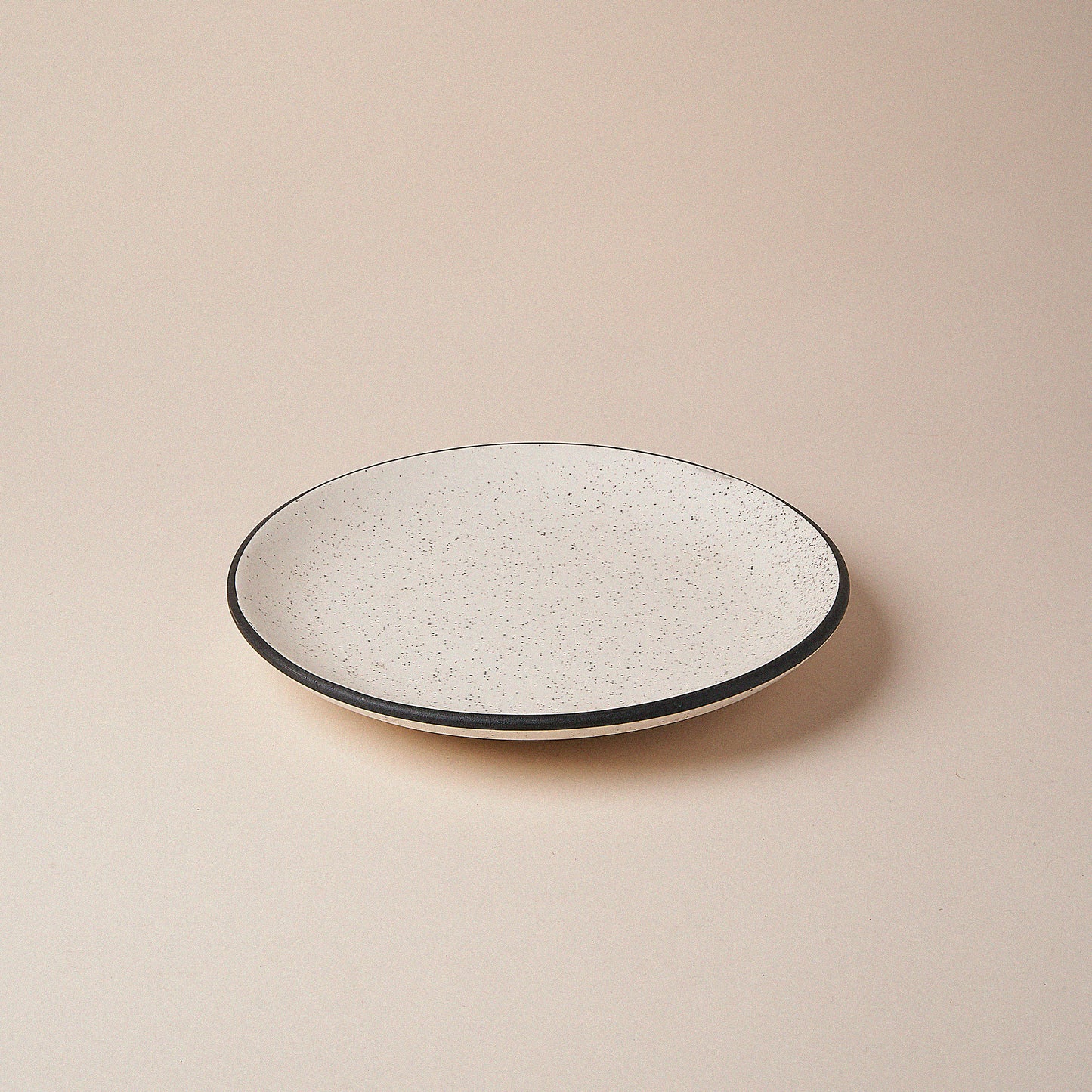 Salad Plate - Black Rim(7.5inch) - LUMA