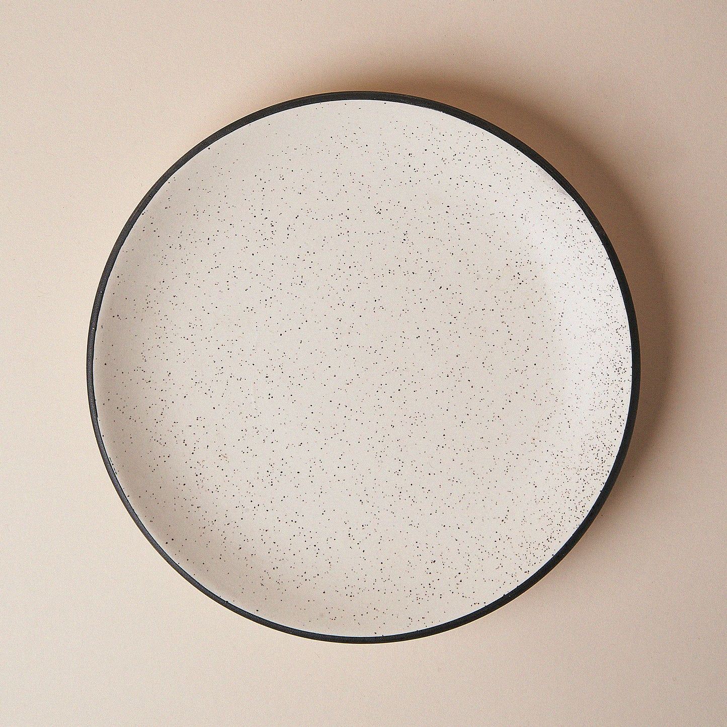 Salad Plate - Black Rim(7.5inch) - LUMA