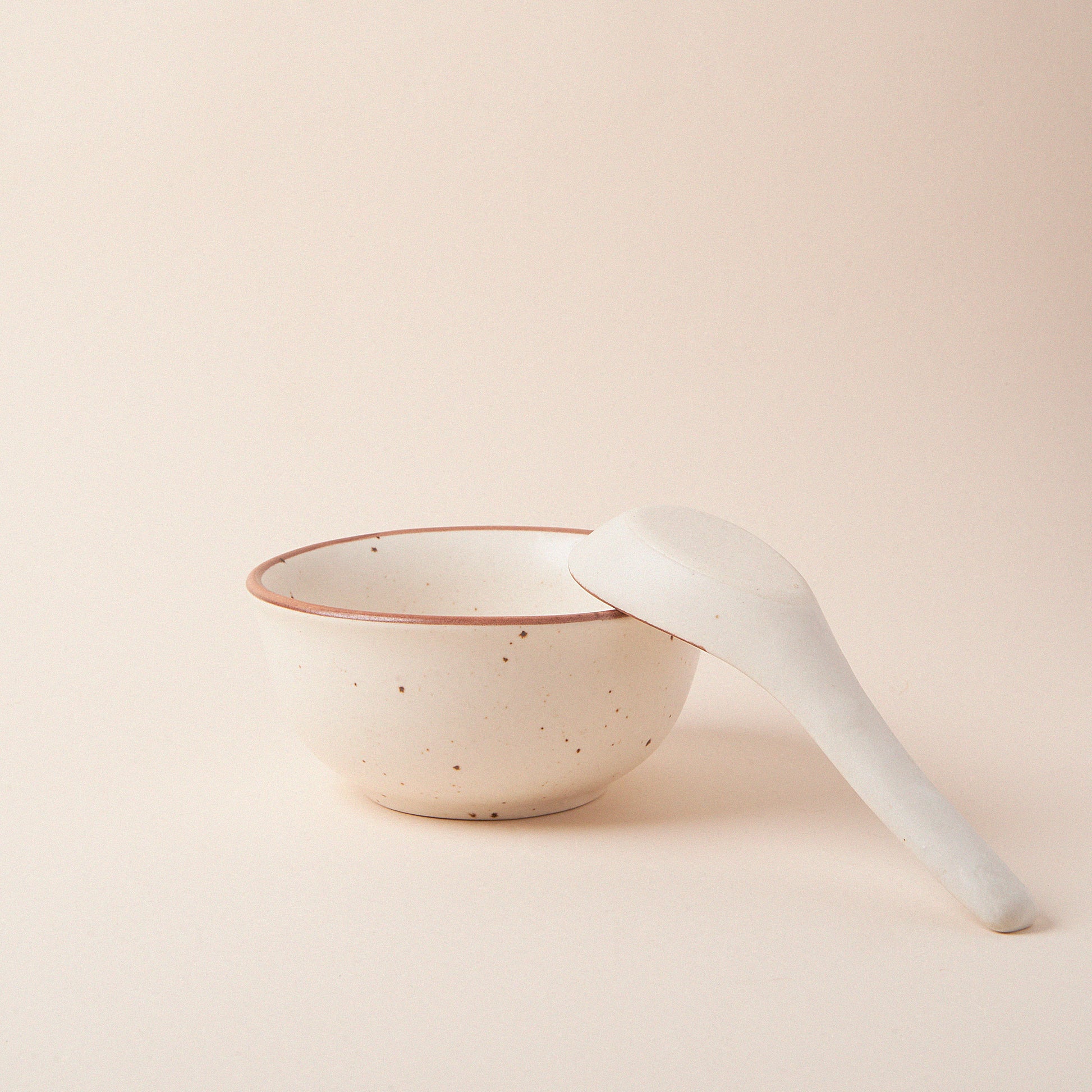 Speckled Soup Bowl with Spoon - LUMA