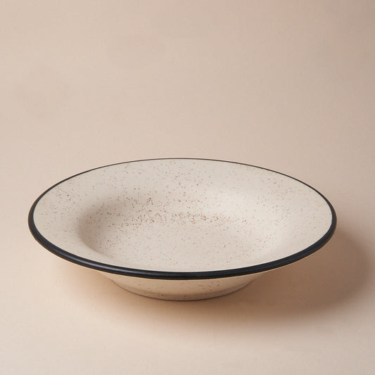 Pasta Bowl - Black Rim - LUMA